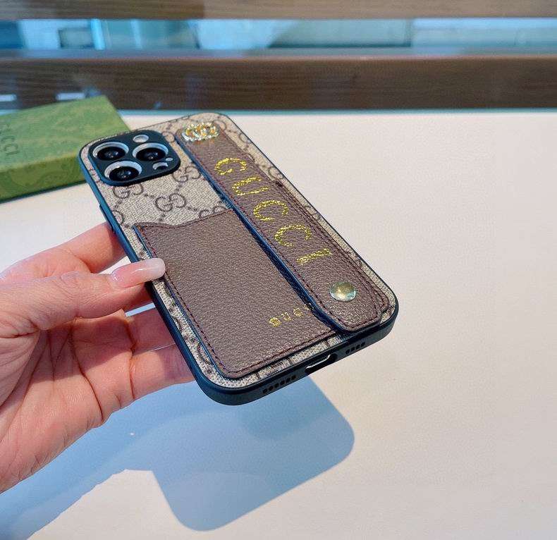 Gucci iPhone Case Hand Strap for iPhone 12 13 14 15 16 17 18Pro Max Plus
