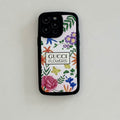 Gucci Flowers Phone Case for iPhone 11 12 13 14 15 16 17 18 Pro Max +