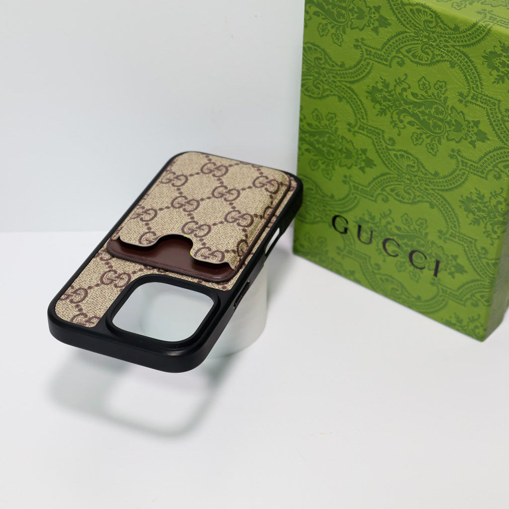 Card Holder Gucci Case for iPhone 1218 Pro Max Plus