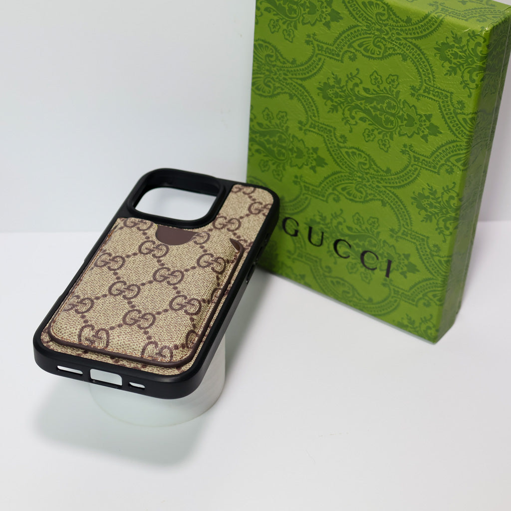 Card Holder Gucci Case for iPhone 1218 Pro Max Plus