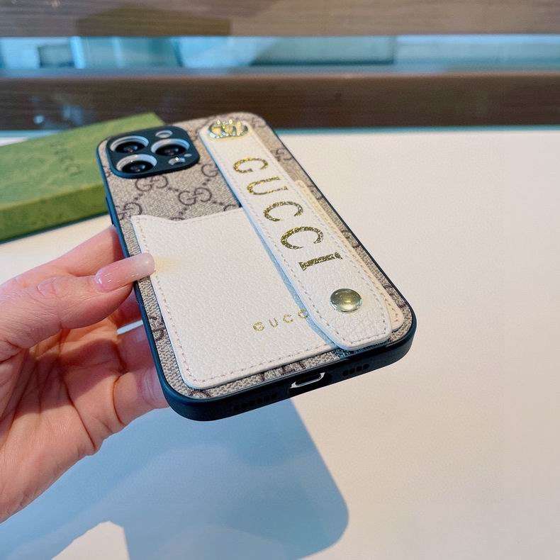 Gucci iPhone Case Hand Strap for iPhone 12 13 14 15 16 17 18Pro Max Plus