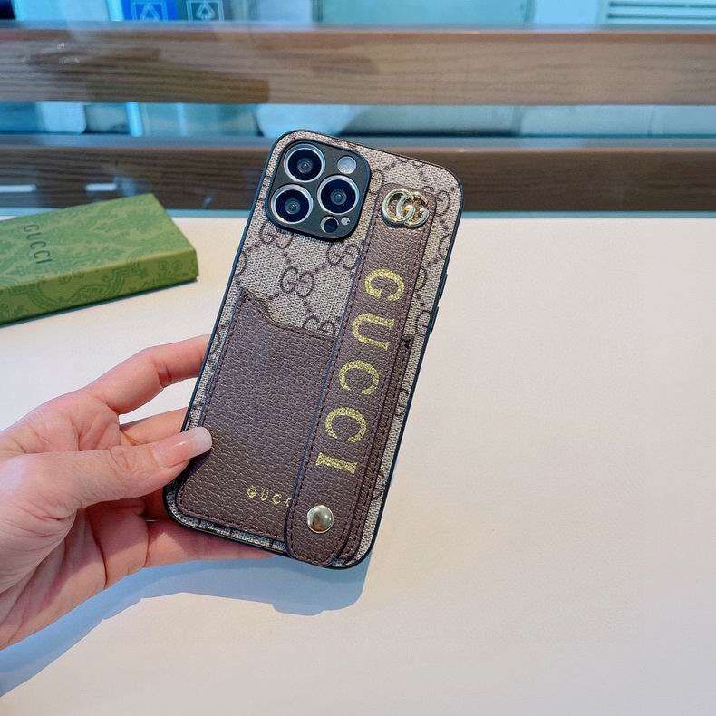 Gucci iPhone Case Hand Strap for iPhone 12 13 14 15 16 17 18Pro Max Plus