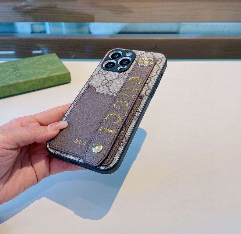 Gucci iPhone Case Hand Strap for iPhone 12 13 14 15 16 17 18Pro Max Plus
