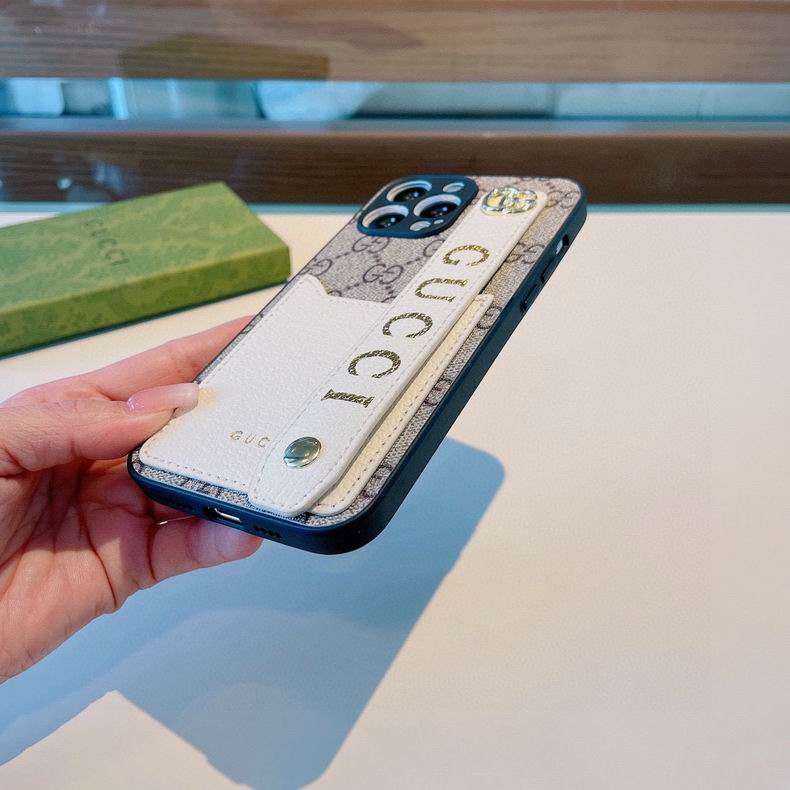 Gucci iPhone Case Hand Strap for iPhone 12 13 14 15 16 17 18Pro Max Plus