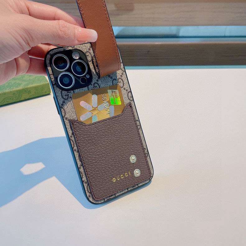 Gucci iPhone Case Hand Strap for iPhone 12 13 14 15 16 17 18Pro Max Plus