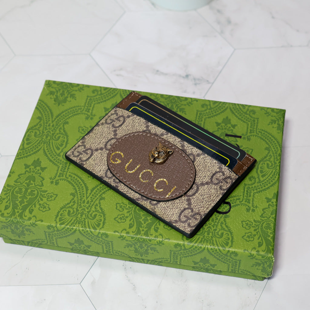 Gucci Card Case Tiger Design