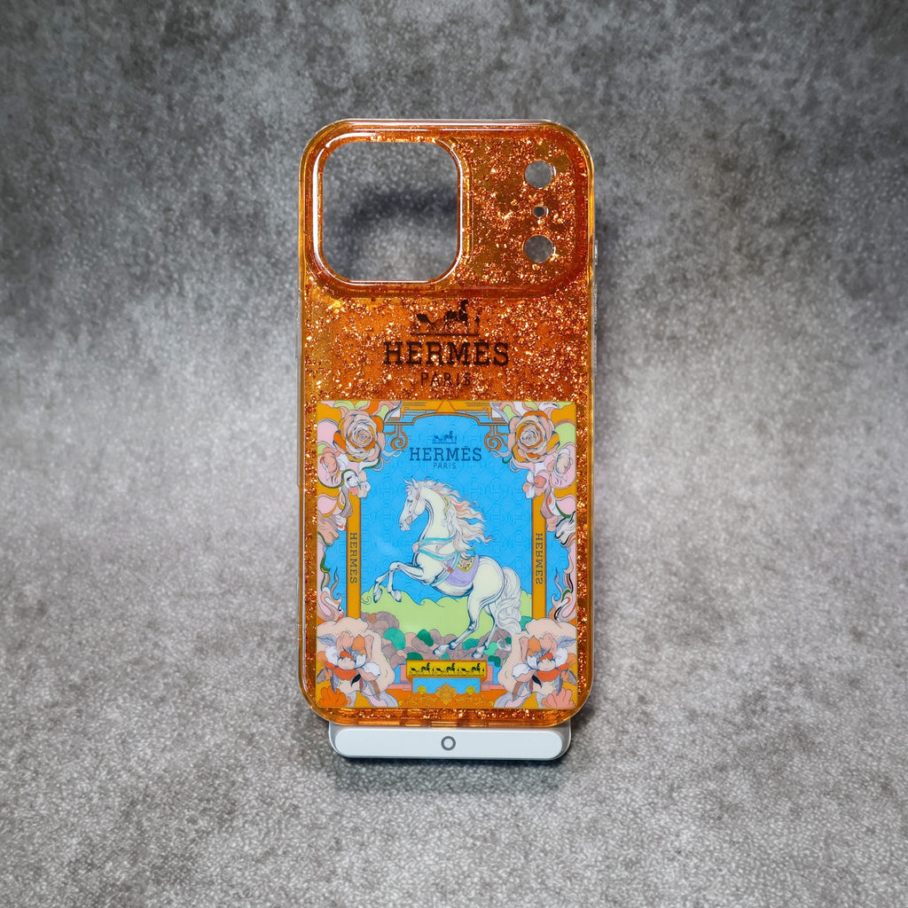 Hermes Case iPhone 1318 Pro/Pro Max Glittered and Clear
