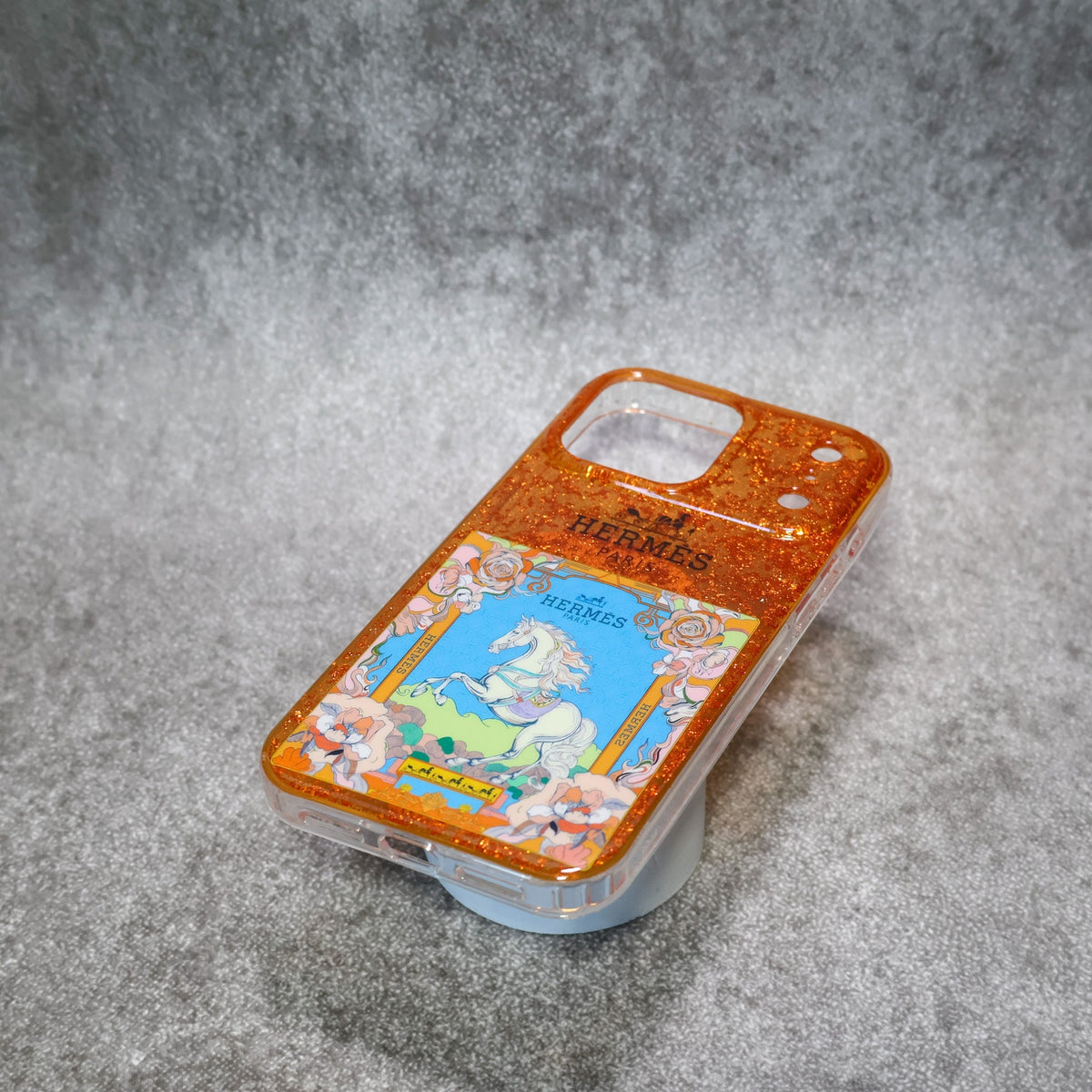 Hermes Case iPhone 1318 Pro/Pro Max Glittered and Clear