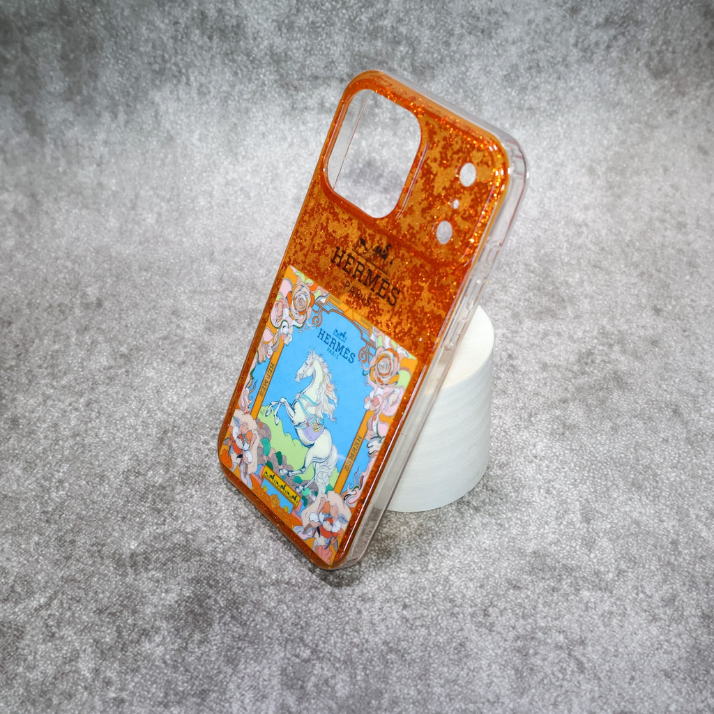 Hermes Case iPhone 1318 Pro/Pro Max Glittered and Clear