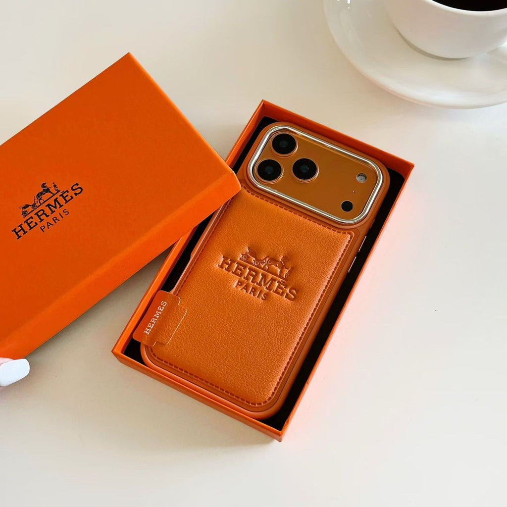 Hermes Leather Phone Case for 1318 / Pro / Pro Max