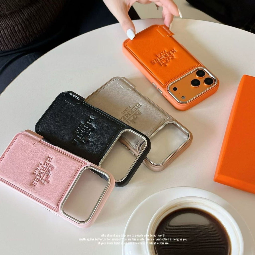 Hermes Leather Phone Case for 1318 / Pro / Pro Max