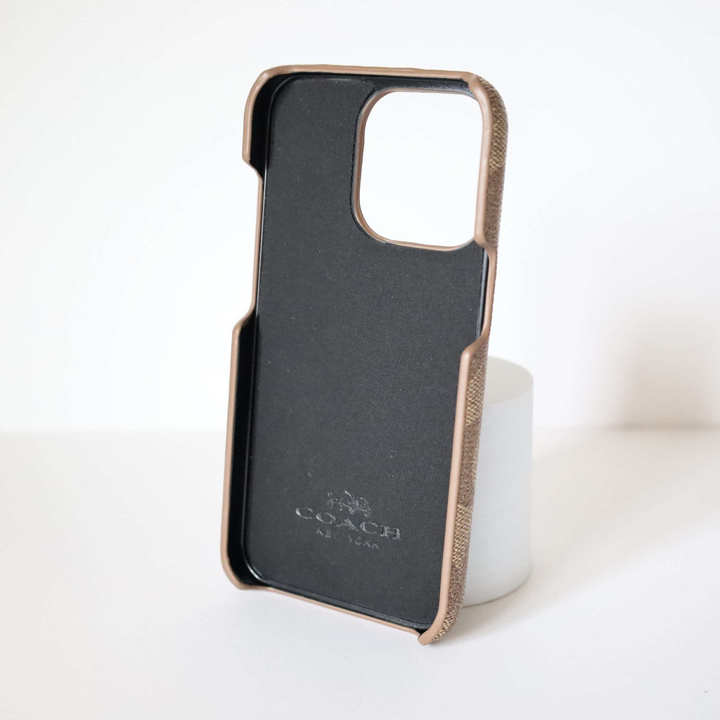 Coach iPhone 13 Pro Max Case Beige iPhone 11 12 13 14 15 16 17 18Pro Max
