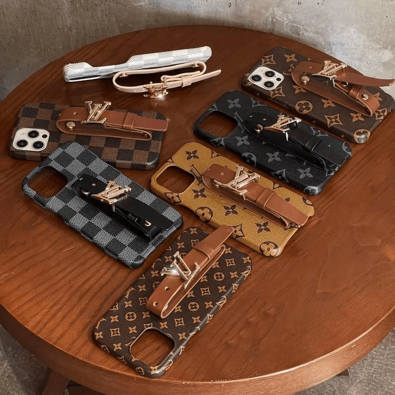 Designer Phone Case with Hand Strap for iPhone 11 12 13 14 15 16 17 18