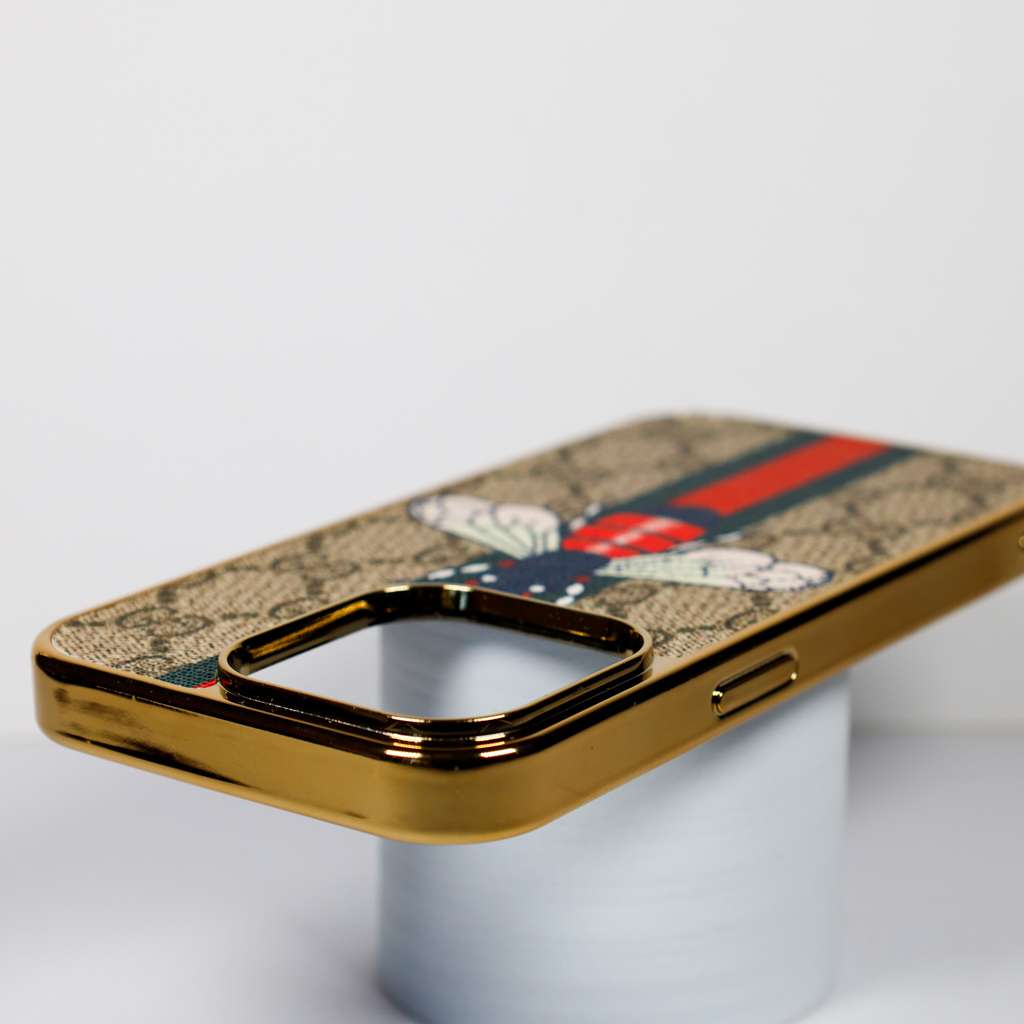 Gucci Case iPhone 1118 Pro Max Plus Electroplate Frame