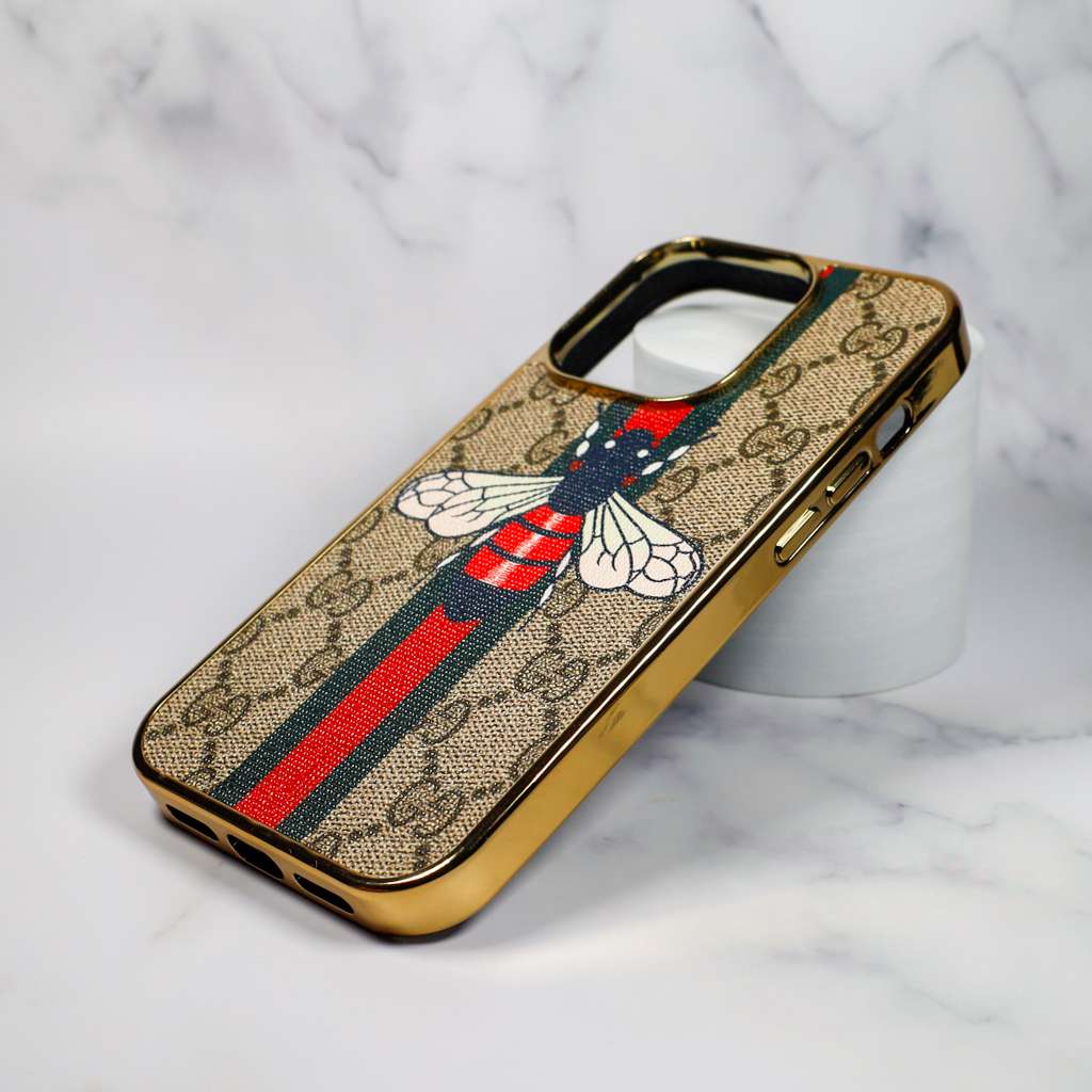 Gucci Case iPhone 1118 Pro Max Plus Electroplate Frame