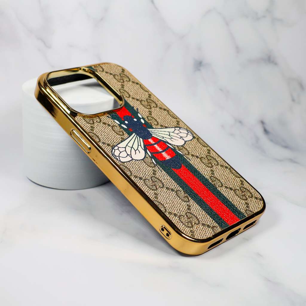 Gucci Case iPhone 1118 Pro Max Plus Electroplate Frame