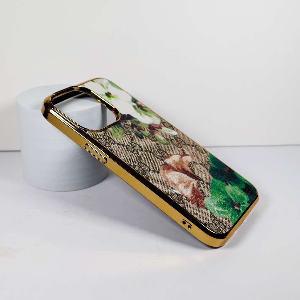 Gucci iPhone 1118 Plus Pro Max Case White Green Bloom
