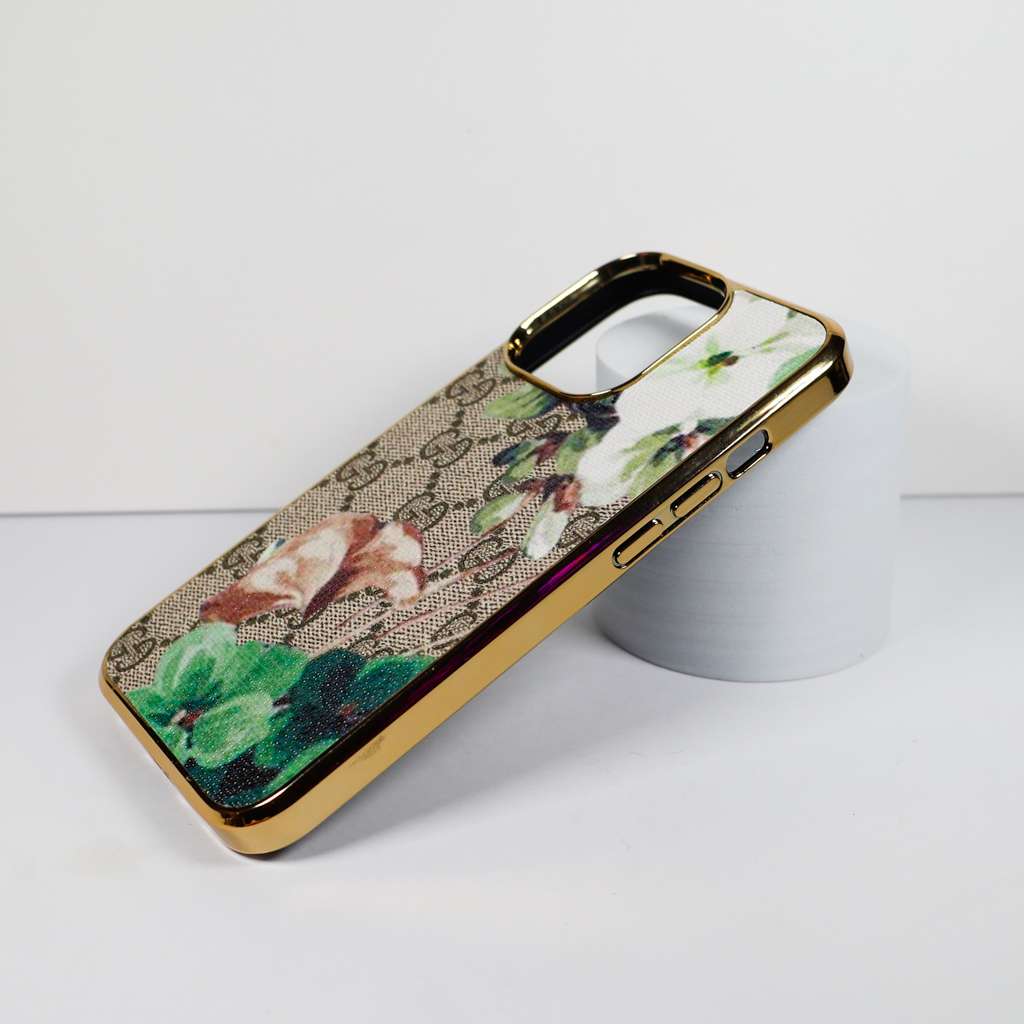 Gucci iPhone 1118 Plus Pro Max Case White Green Bloom