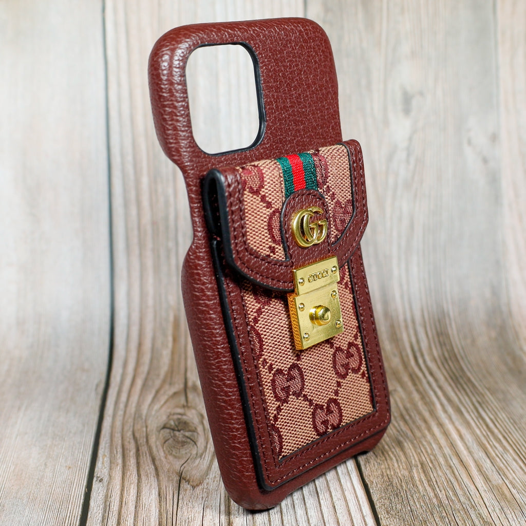 Gucci Design iPhone Case Crossbody Style 1118 Pro Max Plus