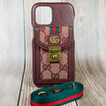 Gucci Design iPhone Case Crossbody Style 1118 Pro Max Plus