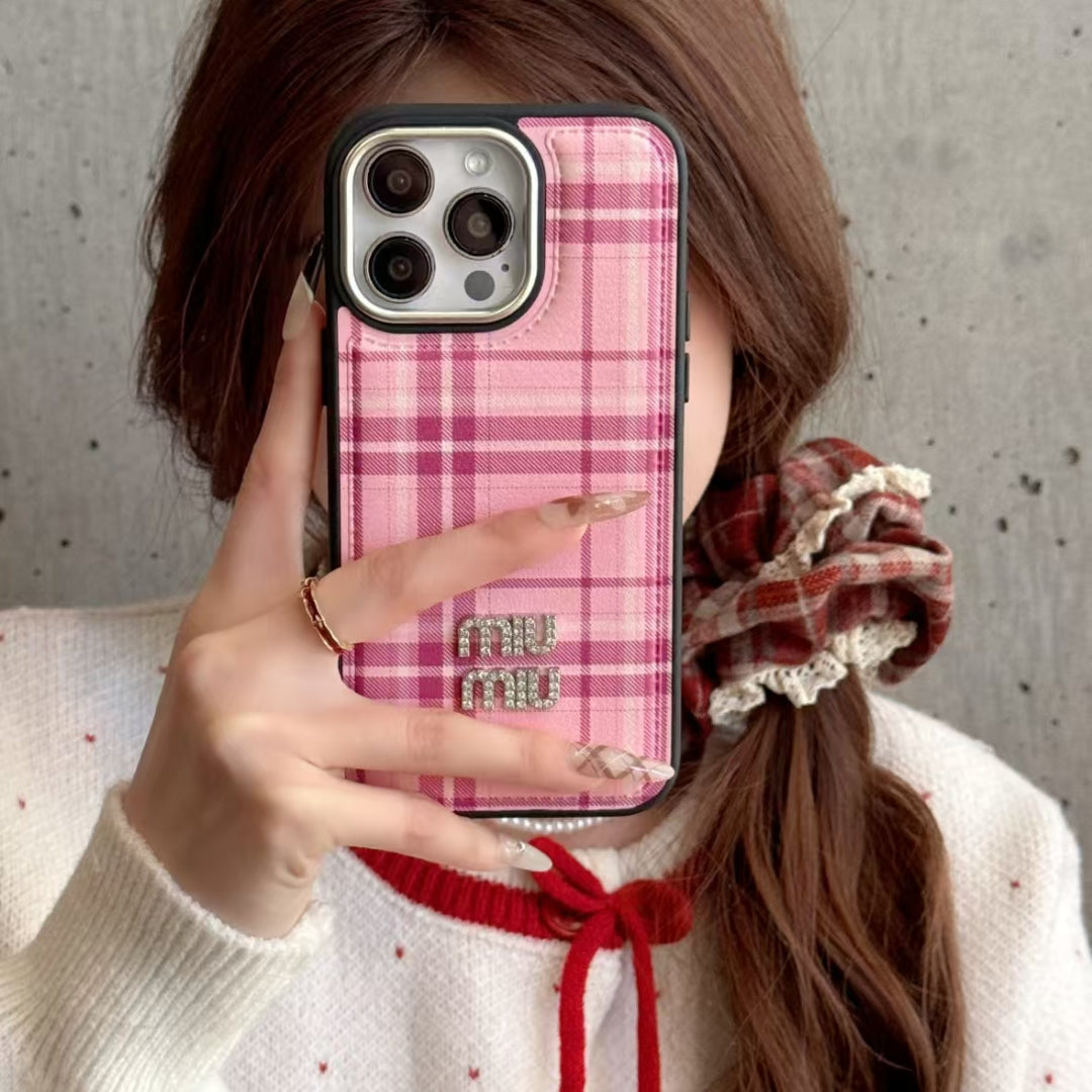 MiuMiu iPhone Case for 13 14 1 5 16 17 18 &amp; Pro Max Plus Series