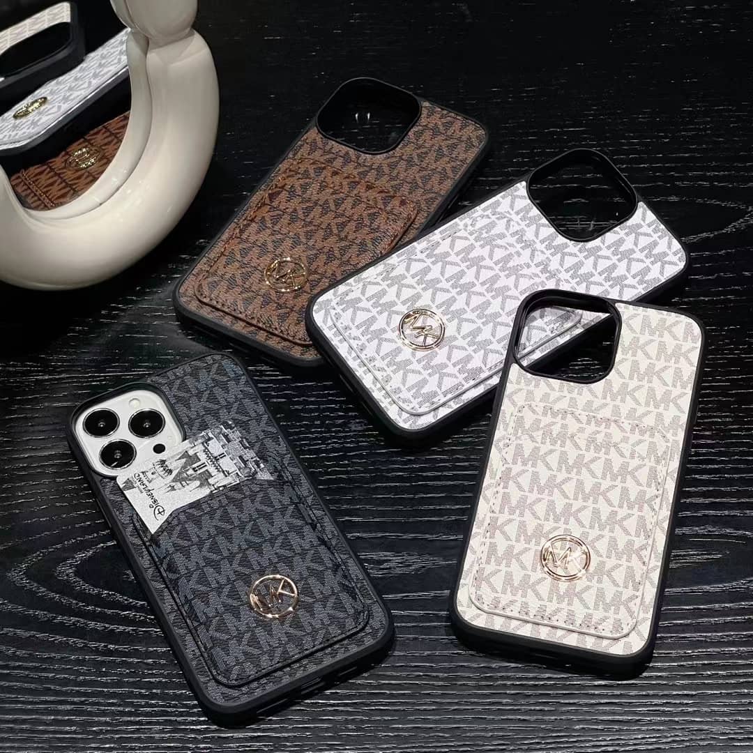 MK iPhone Case Card Slot for iPhone 13 14 15 16 17 18 ProMax Plus Series