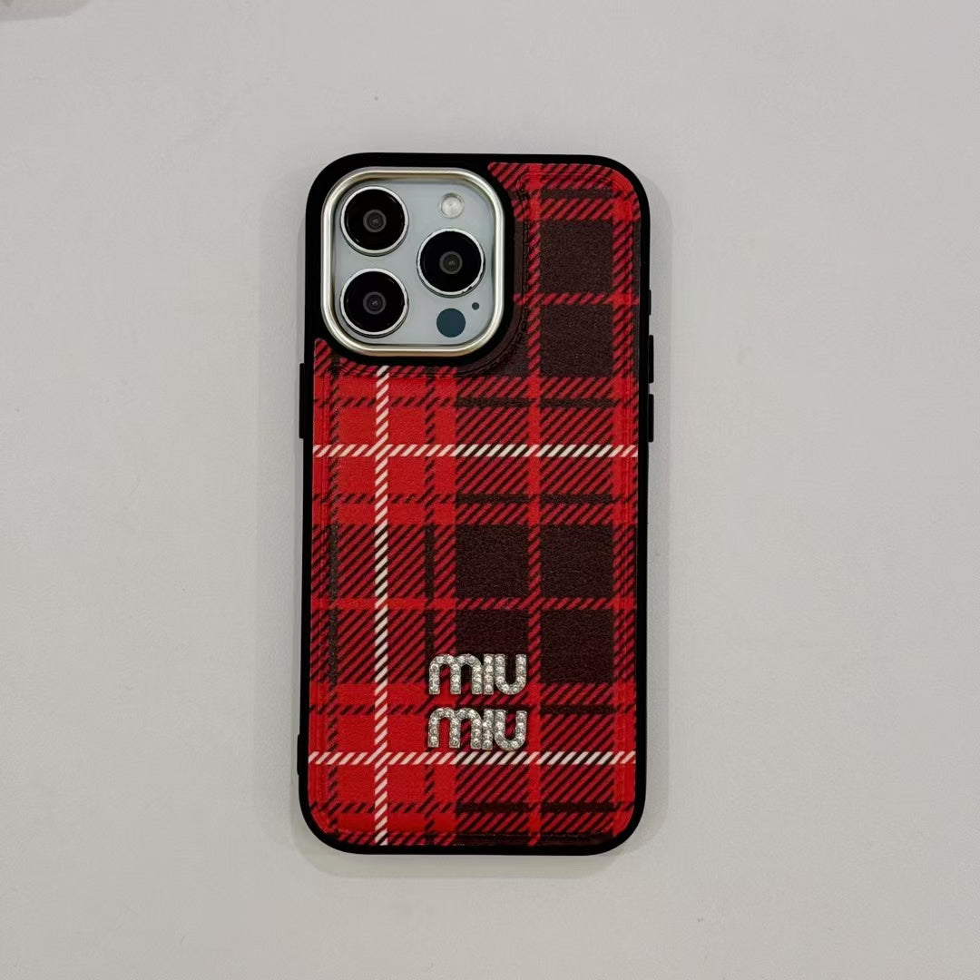 MiuMiu iPhone Case for 13 14 1 5 16 17 18 &amp; Pro Max Plus Series