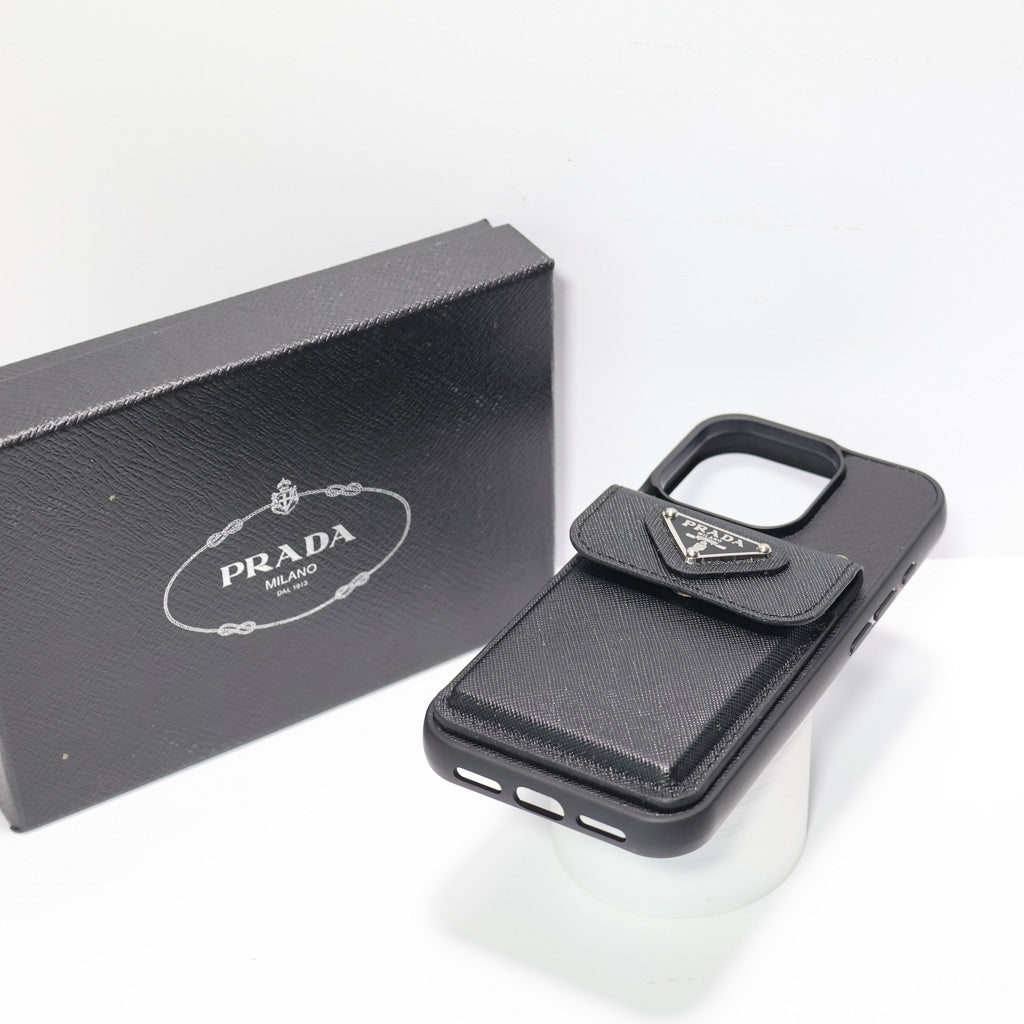 Prada Card Holder Phone Case for iphone 1218 pro Max Plus