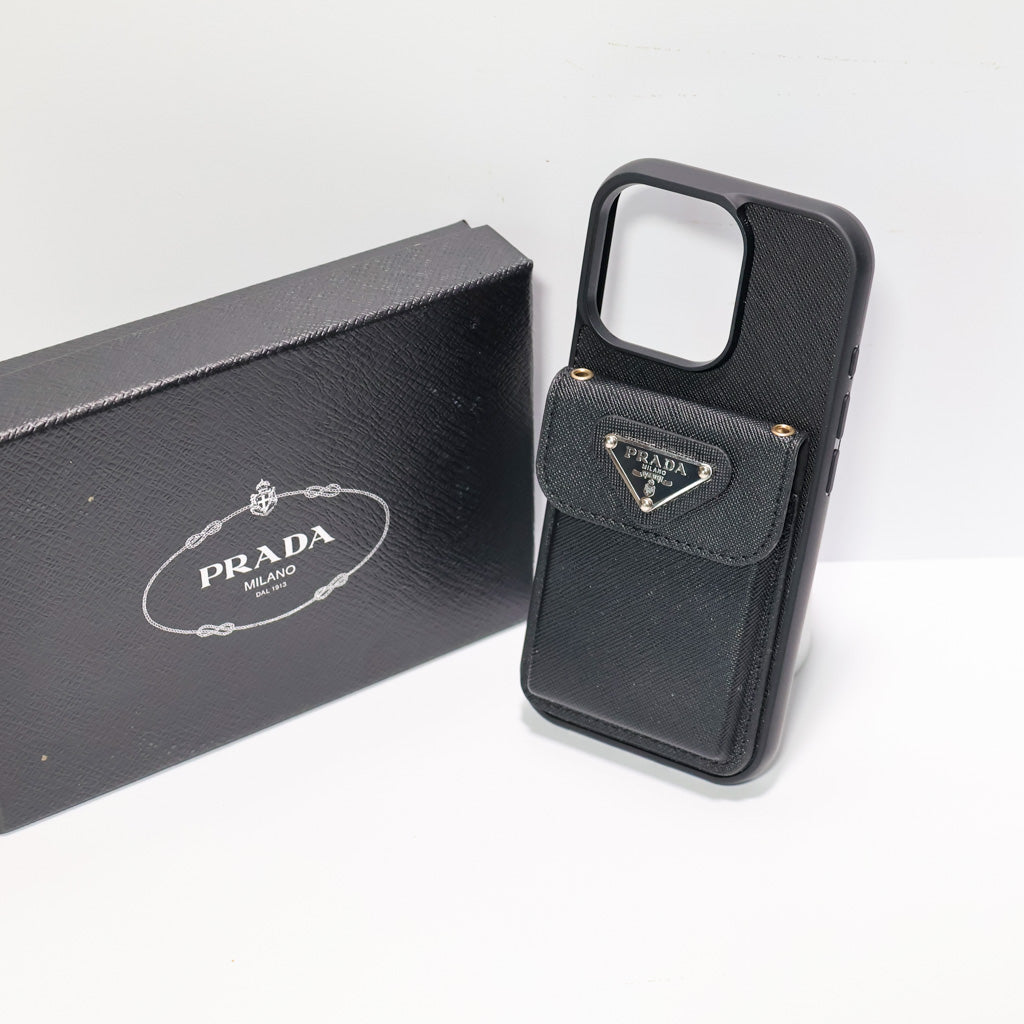Prada Card Holder Phone Case for iphone 1218 pro Max Plus