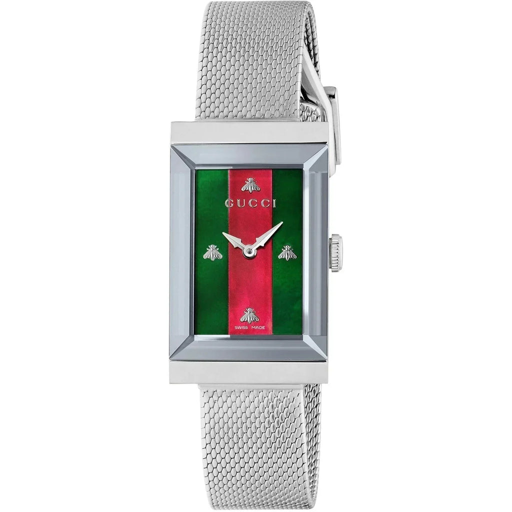Gucci Ladies G-Frame Silver Watch