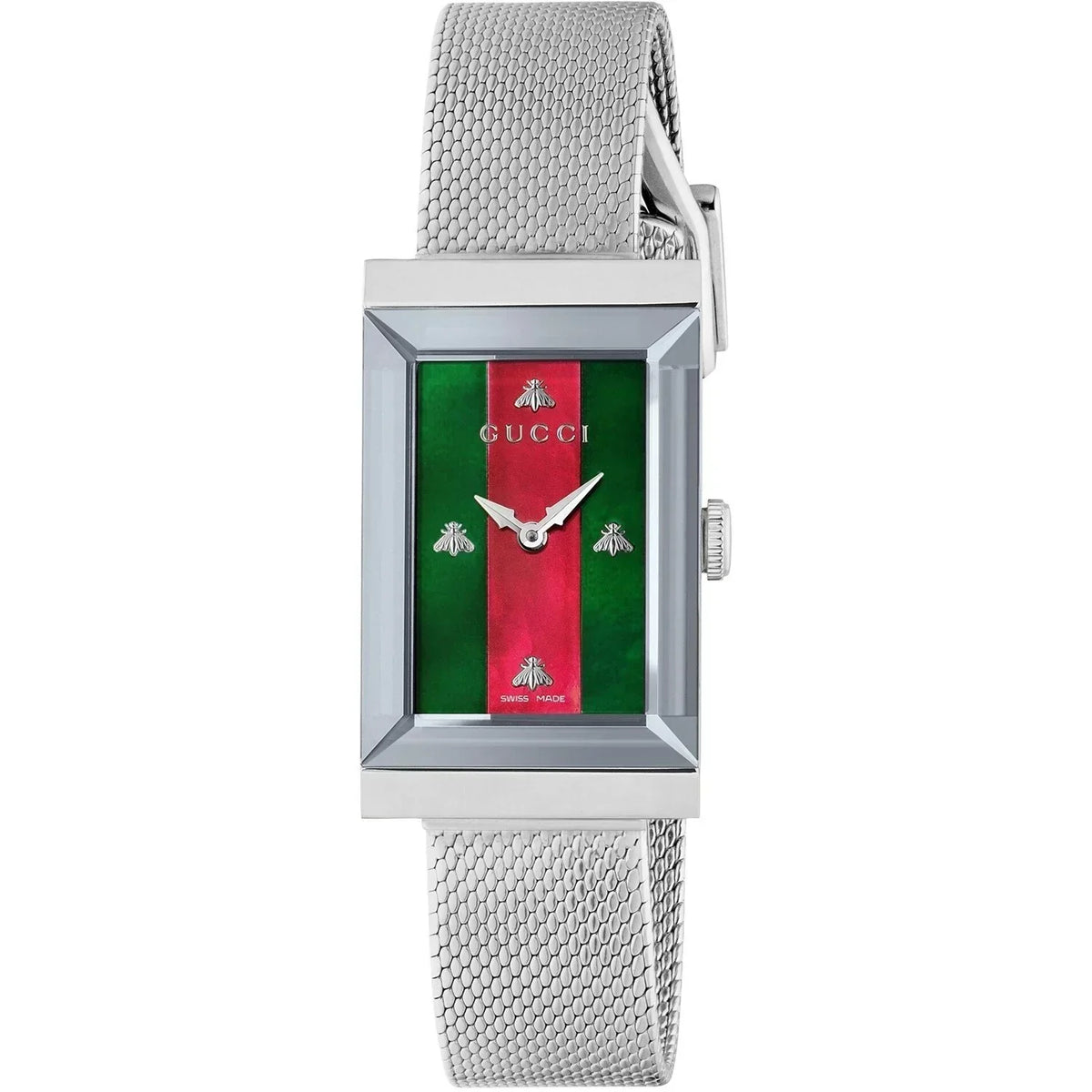 Gucci Ladies G-Frame Silver Watch