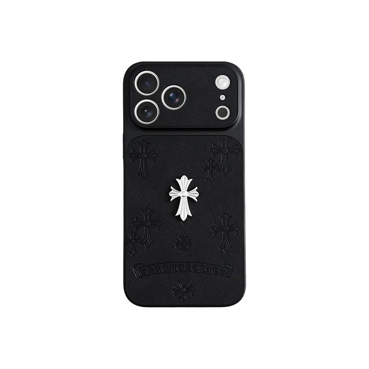 CR Hearts Cross Pendant iPhone Case