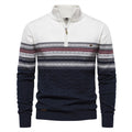 Men's Fair Isle Quarter-Zip Knit Sweater