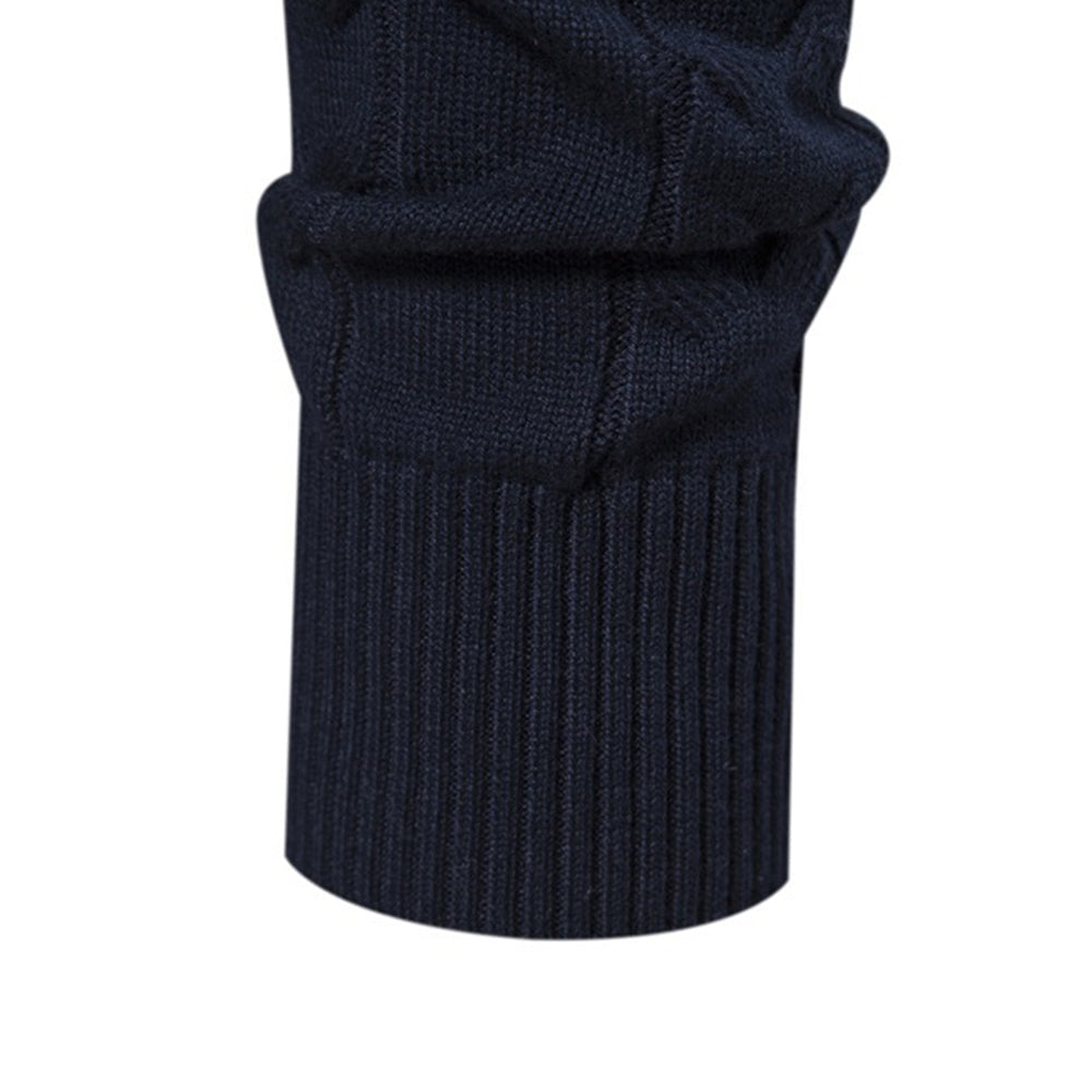 Men's Fair Isle Quarter-Zip Knit Sweater