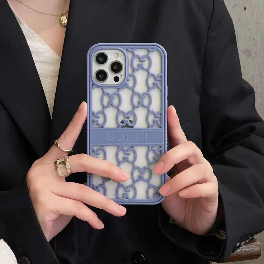 Gucci Case iPhone 18 17 16 15 14 13 12 11 Pro Max Case Hollow