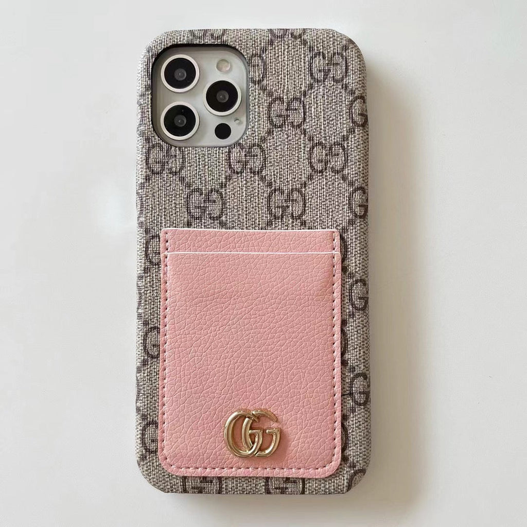 Gucci iPhone 18 Pro Max Case Pink Card Slot