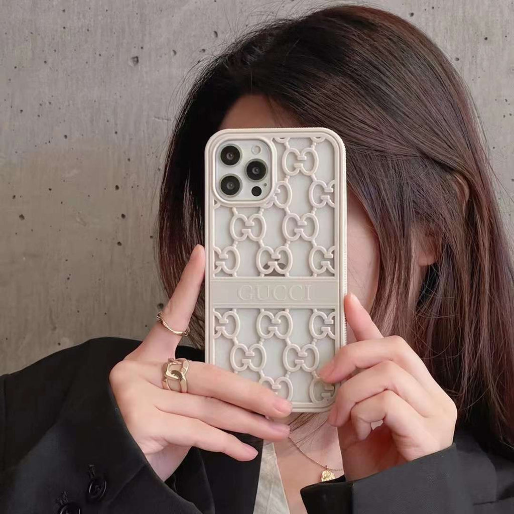 Gucci Case iPhone 18 17 16 15 14 13 12 11 Pro Max Case Hollow