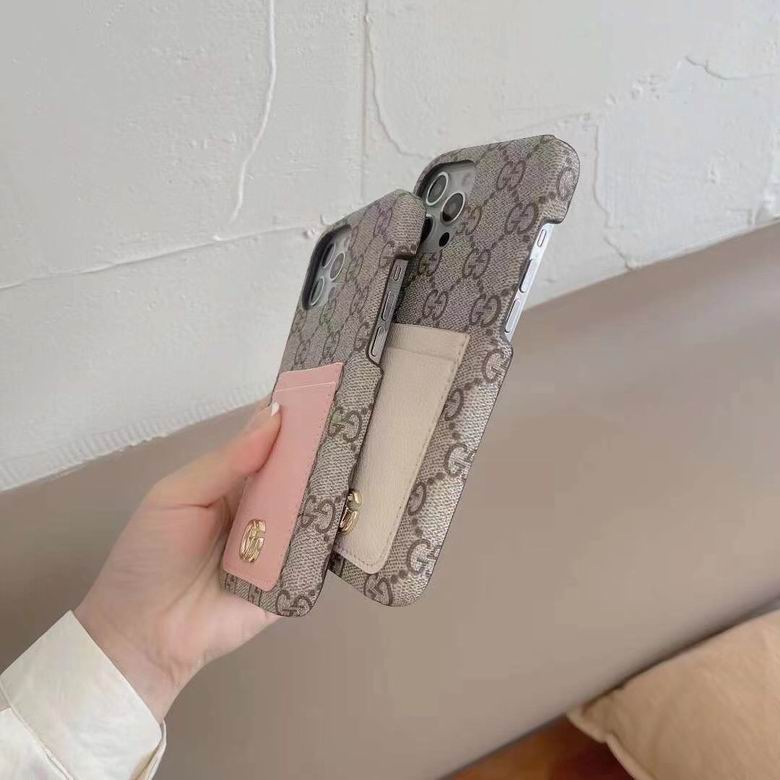 Gucci iPhone 18 Pro Max Case Pink Card Slot