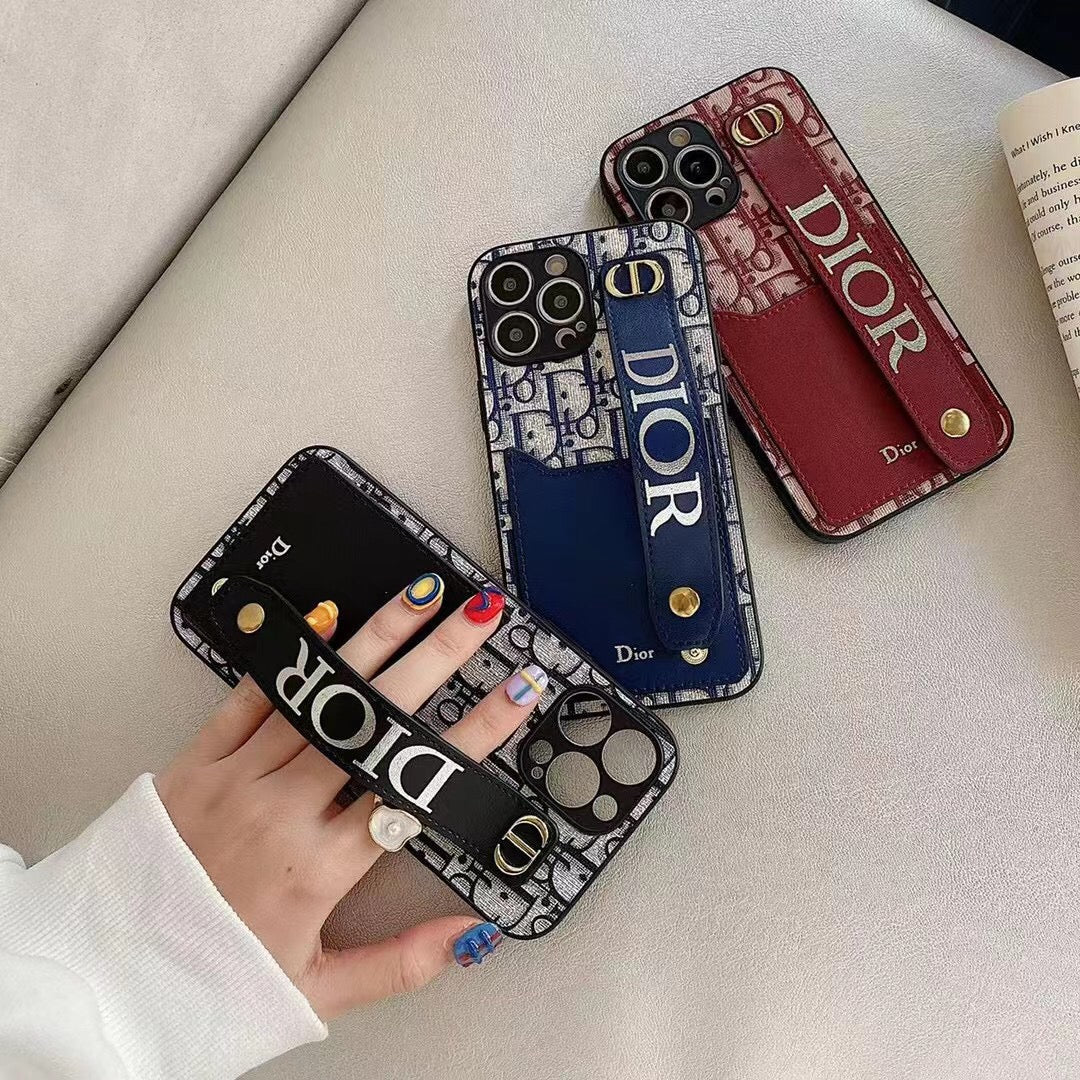 Dior Phone Case Wristband iPhone 11 12 13 14 15 16 17 18Pro Max