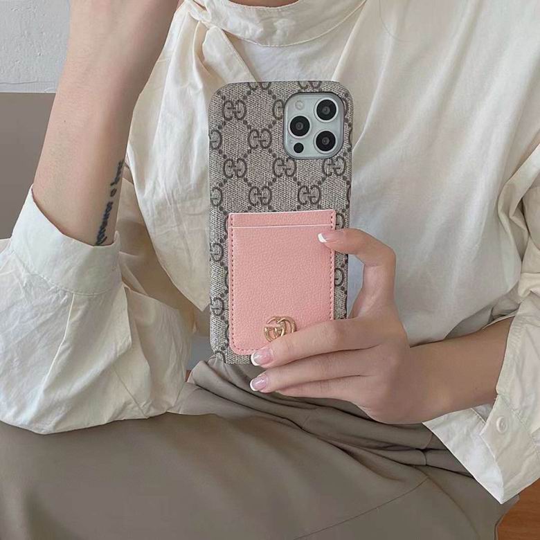 Gucci iPhone 18 Pro Max Case Pink Card Slot