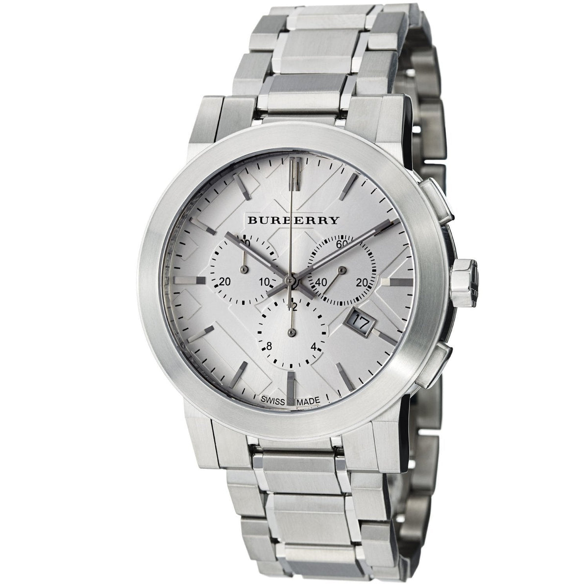 Burberry Men's Chronograph The City Silver 42mm Watch