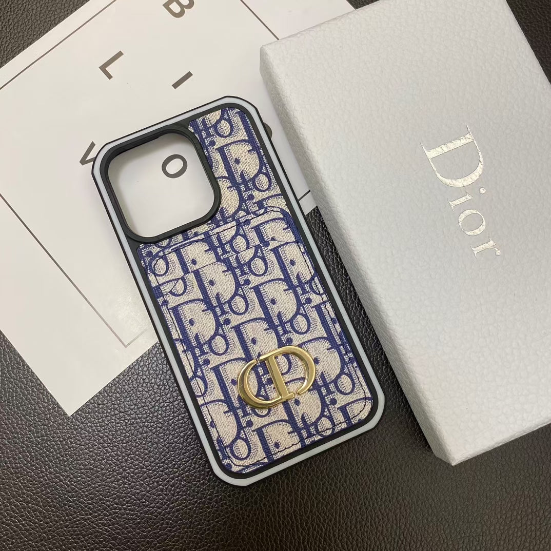 Classic Dior iPhone Case for 16 Pro Max Pus 18 17 16 15 14 13 12 11