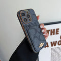 Luxury Coach Phone Case Card Slot for iPhone