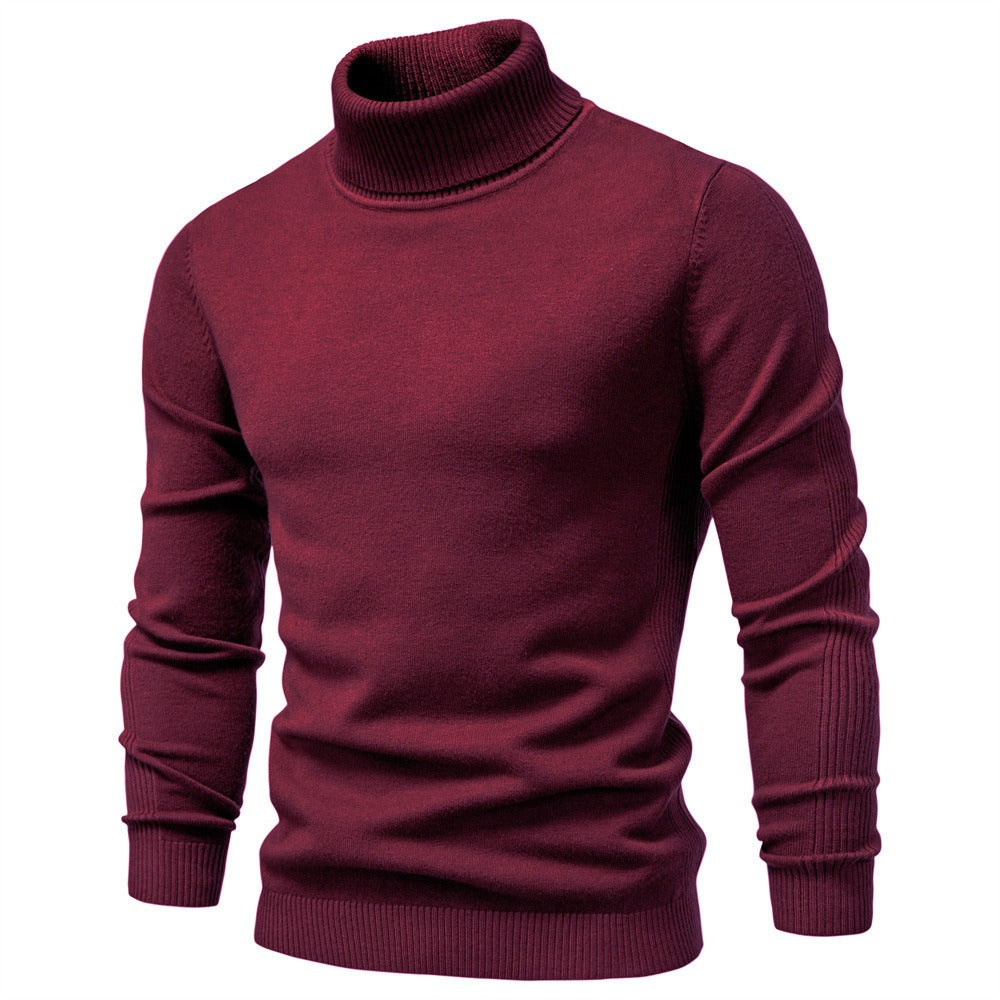 Men's Classic Turtleneck Knit Sweater