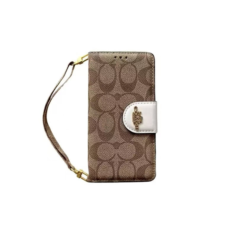 Designer Coach Phone Case Wallet Style for iPhone 12 13 14 15 16 17 18