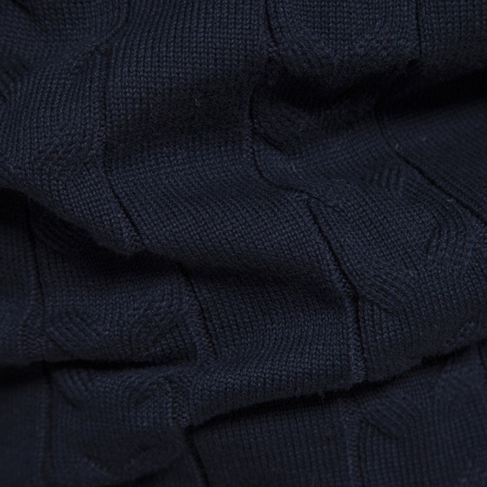 Men's Fair Isle Quarter-Zip Knit Sweater