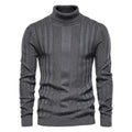 Men's Textured Cable Knit Zip Sweater