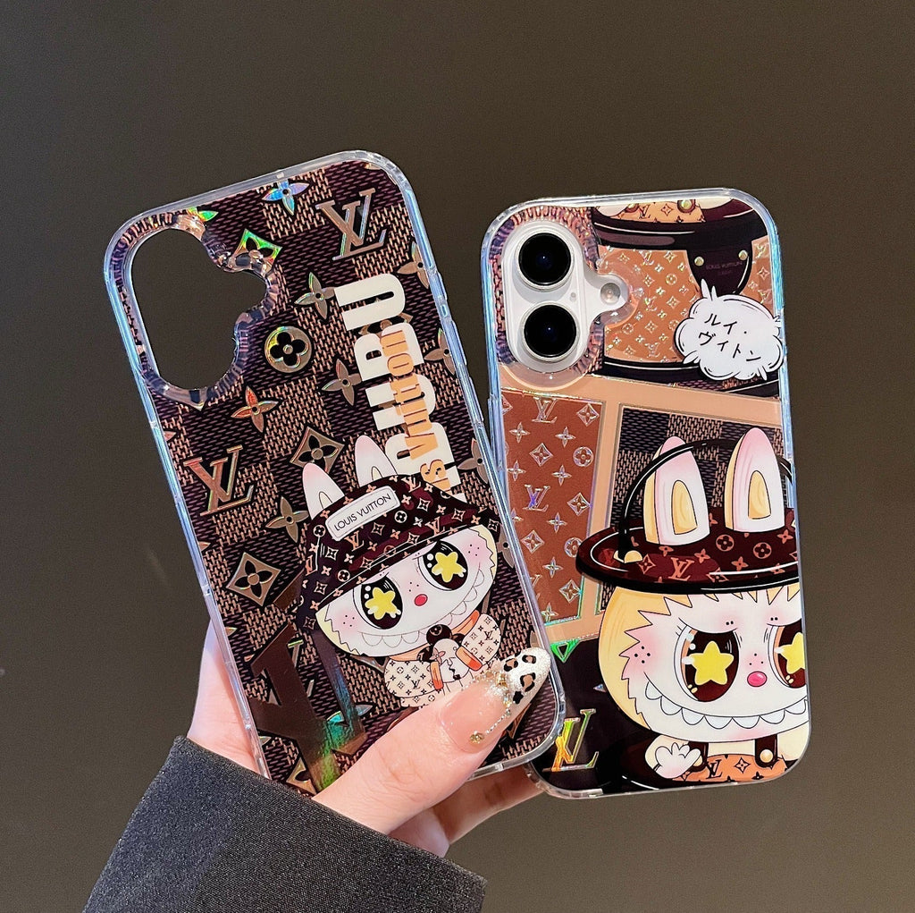 Luxury Labubu L & V iPhone Case – Cute Meets Class