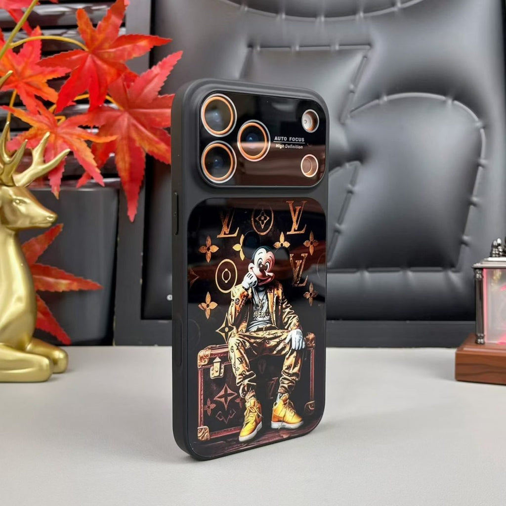 Gloss Monogram iPhone Case for 14-18/Pro/Pro Max