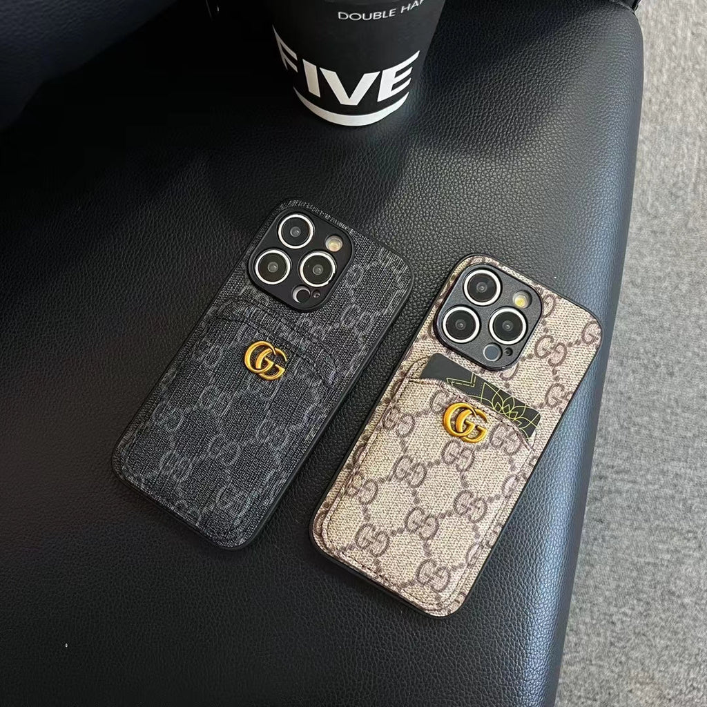 Luxury Gucci Card Holder Case iPhone 18 Series